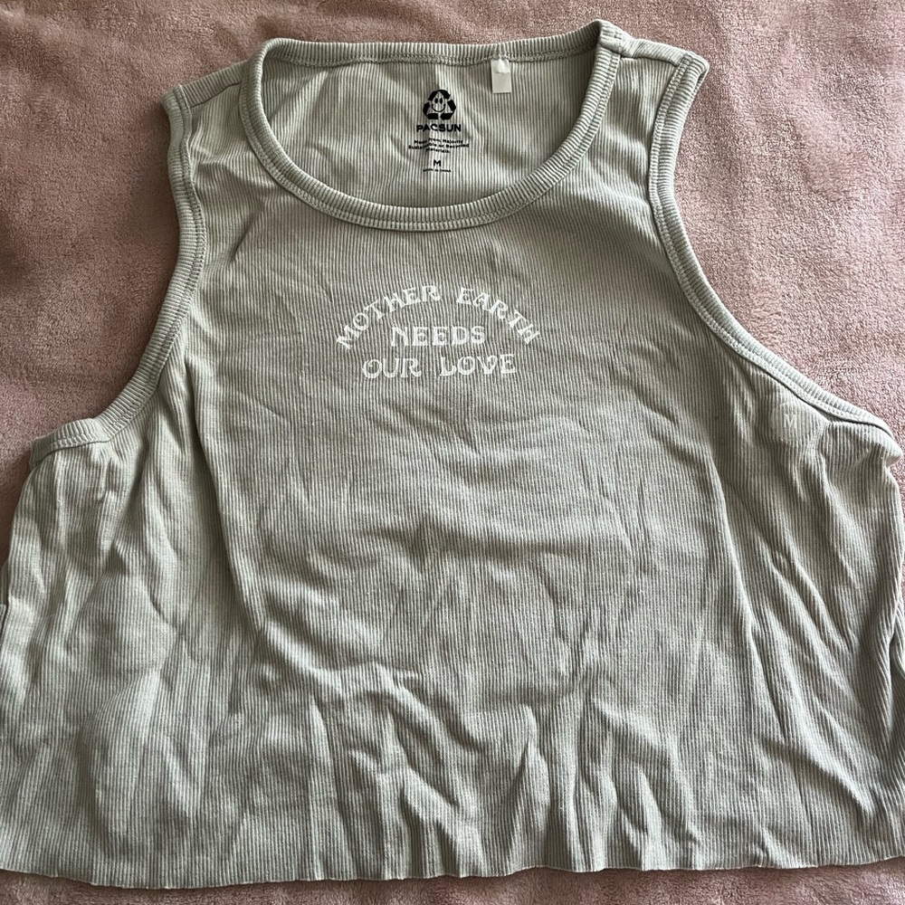 PacSun Eco-Friendly Tank Top - Light Green